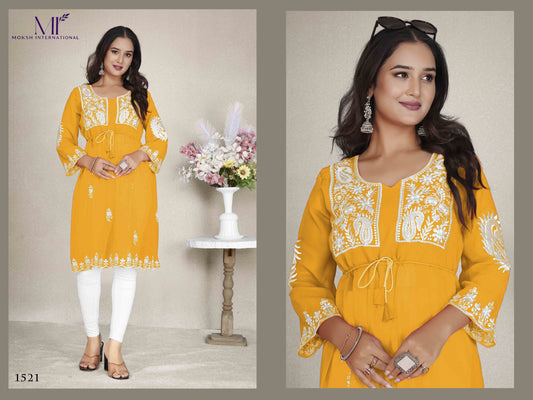 1521 Western Vol 1 Moksh Georgette Kurti