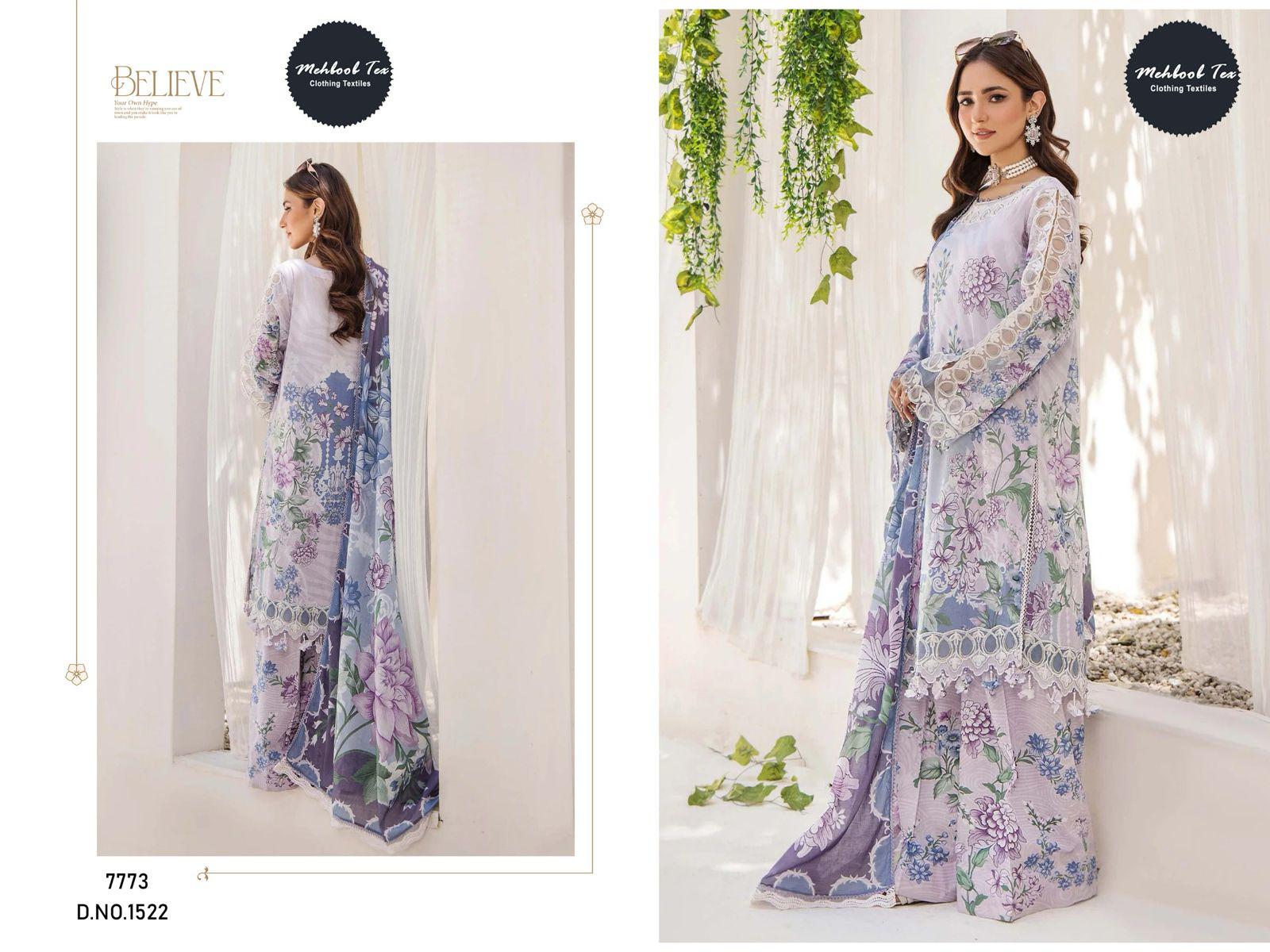 1522 Adan Libas Lawn Collection Mehboob Tex Print Pakistani Salwar Suits