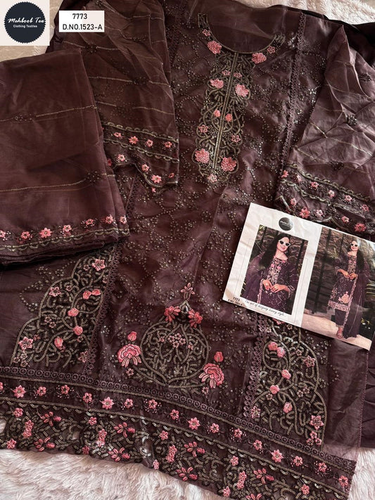 1523A Mehboob Tex Handwork Pakistani Salwar Suits