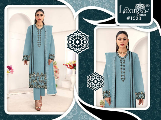 1523 Laxuria Trendz Embroidery Pakistani Readymade Suits