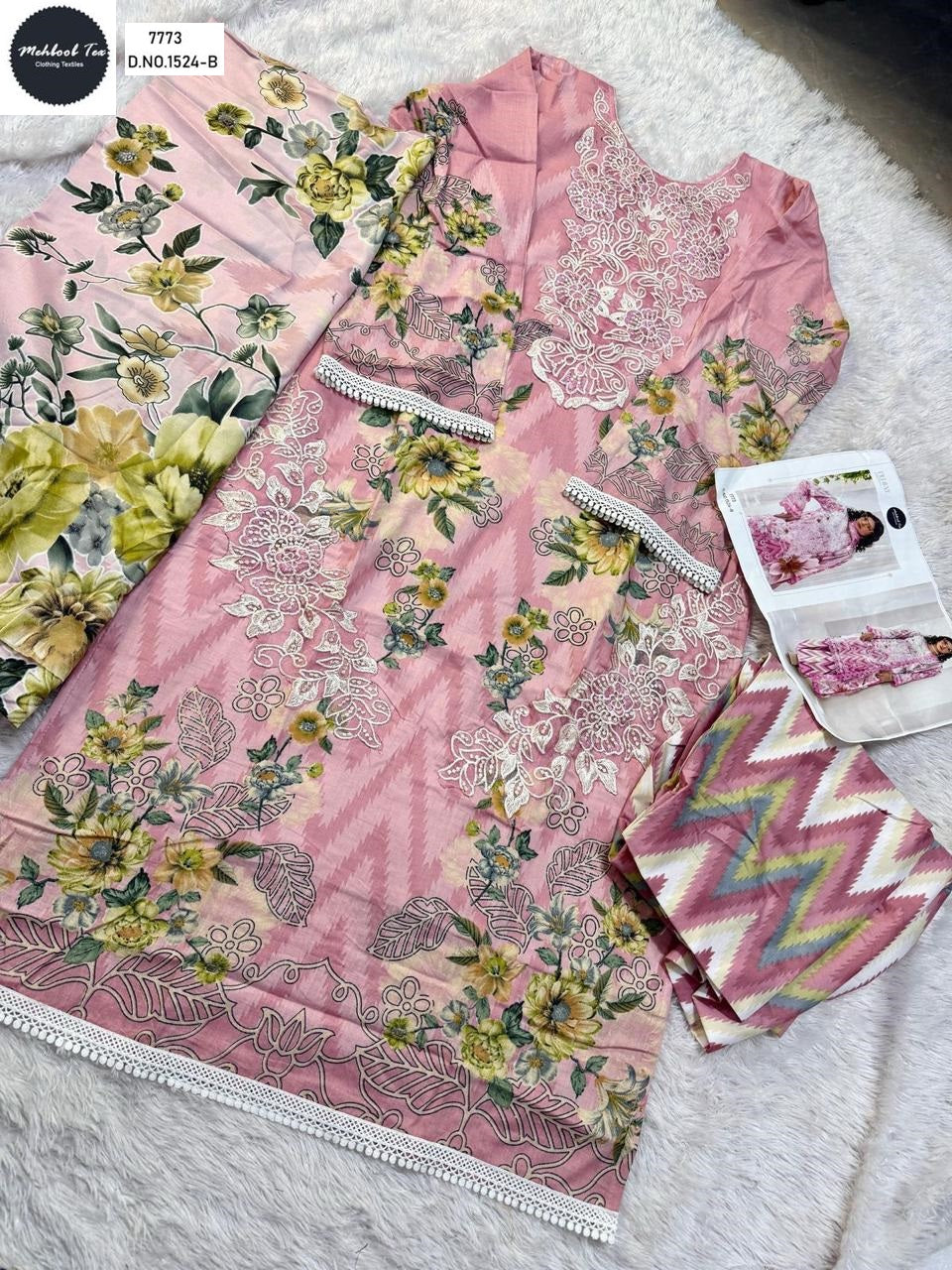 1524B Mehboob Tex Print Pakistani Salwar Suits