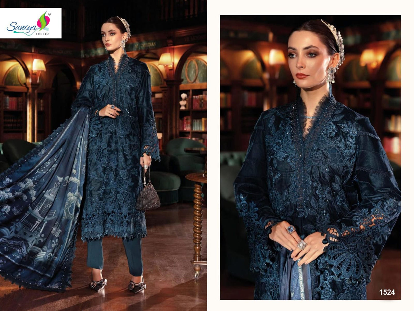 1524 Saniya Trendz Rayon Cotton Pakistani Salwar Suits