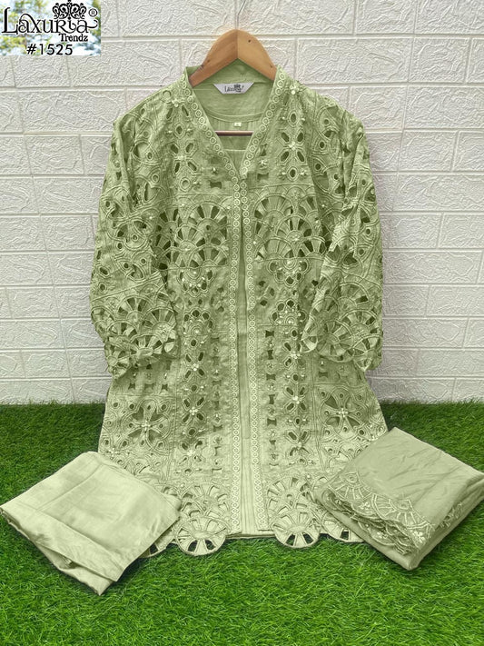 1525 Pista Laxuria Trendz Vichitra Pakistani Readymade Suits