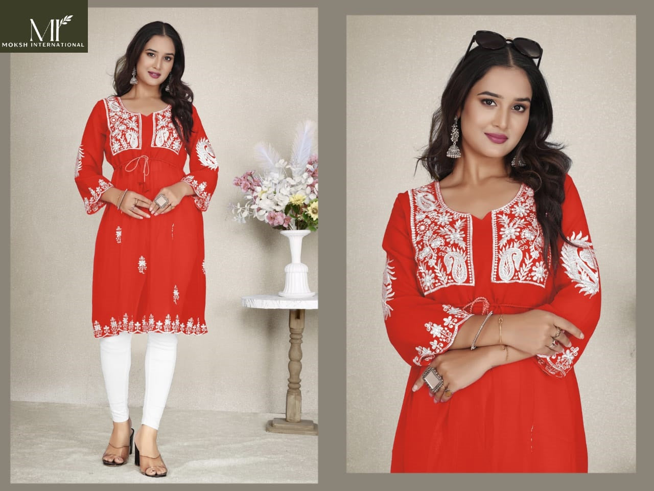 1525 Western Vol 2 Moksh Georgette Kurti