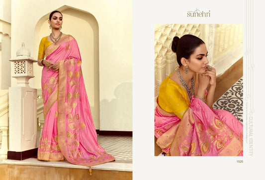 1526 Alankar Kimora Sunehri Dola Silk Sarees