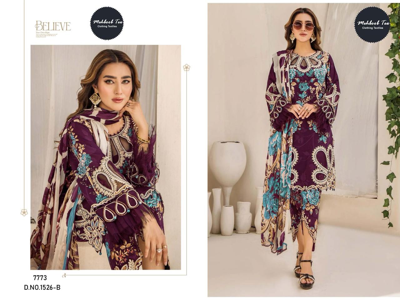 1526B Mehboob Tex Print Pakistani Salwar Suits