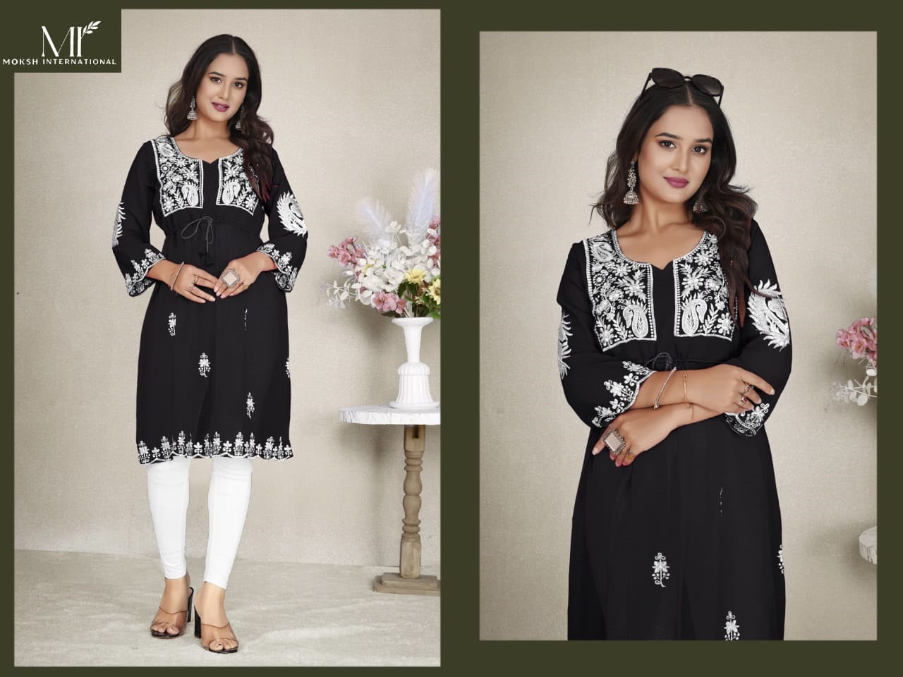 1526 Western Vol 2 Moksh Georgette Kurti