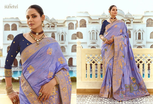 1528 Alankar Kimora Sunehri Dola Silk Sarees
