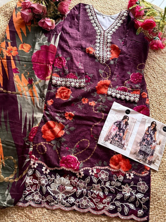1529-B Mehboob Tex Printed Pakistani Patch Suits