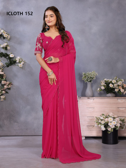 152 Icloth Vol 4 Prima Georgette Sarees