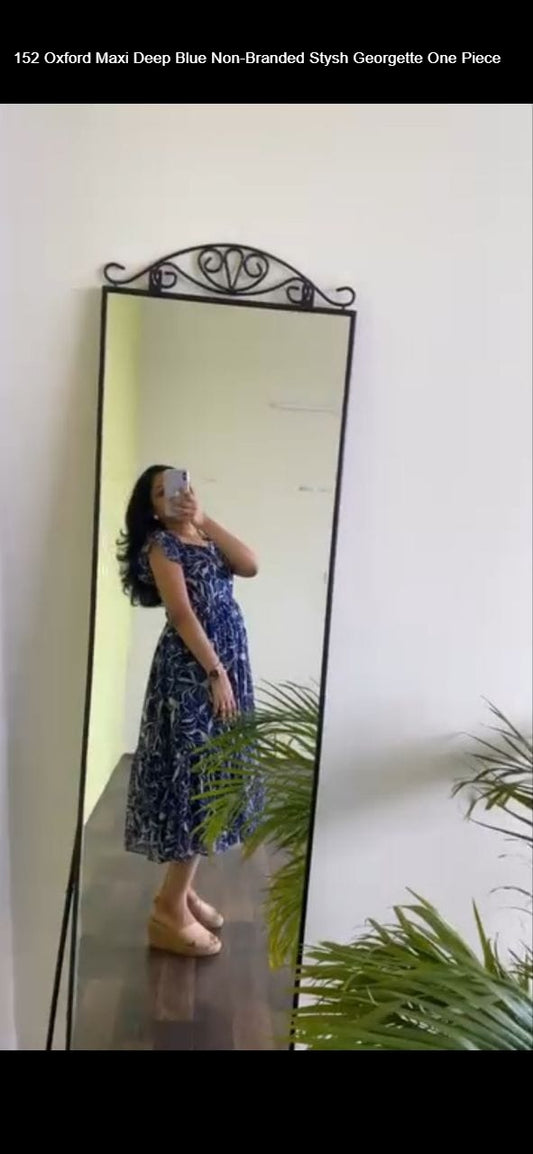 152 Oxford Maxi Deep Blue Non-Branded Stysh Georgette One Piece