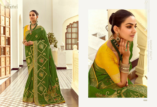1530 Alankar Kimora Sunehri Dola Silk Sarees