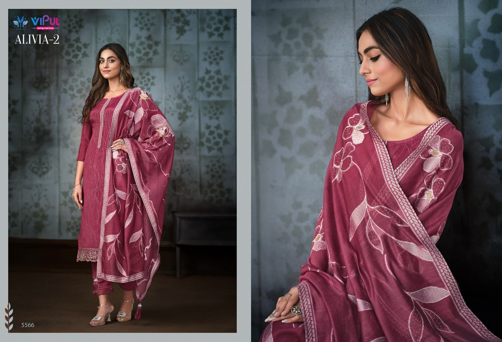 5566 Alivia Vol 2 Vipul Unstitched Suits