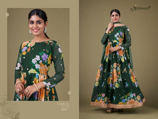 6015 Floral Vol 1 Aawiya Readymade Suits