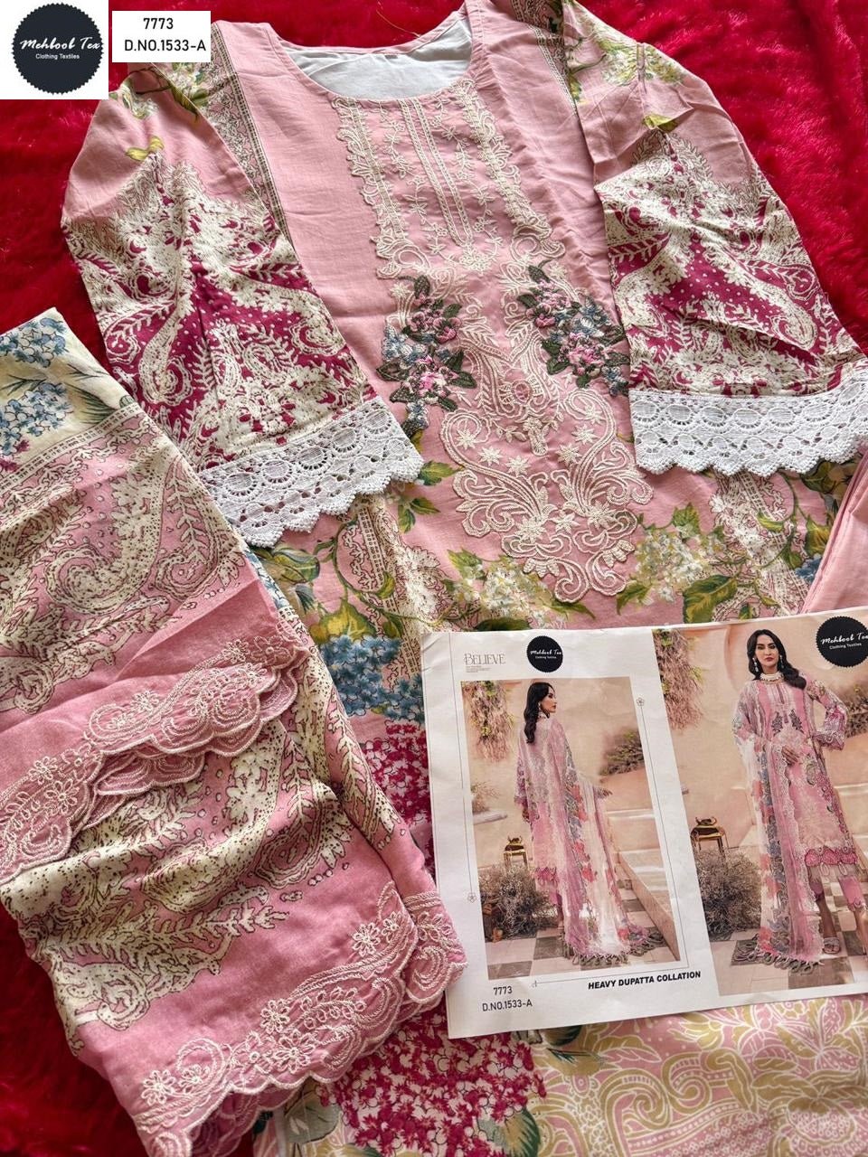 1533A Mehboob Tex Print Pakistani Salwar Suits