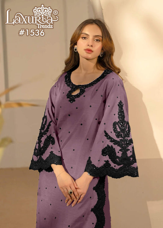 1536 Badami Laxuria Trendz Georgette Pakistani Readymade Suits
