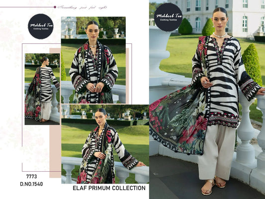 1540 Elaf Premium Collection Mehboob Tex Pure Cotton Pakistani Patch Suits