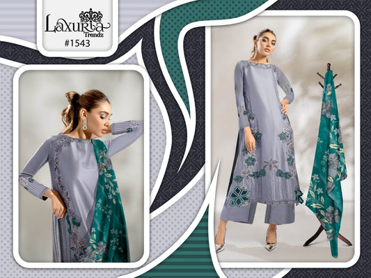 1543 Laxuria Trendz Viscose Silk Pakistani Readymade Suits