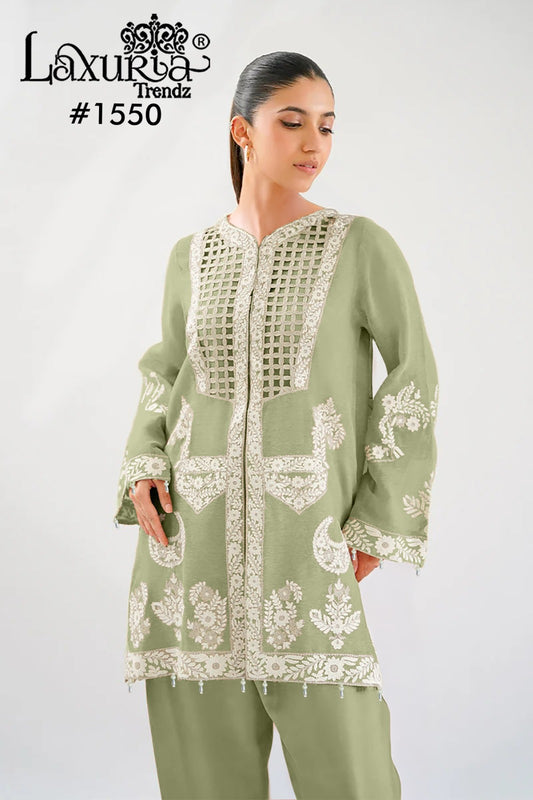 1550 Pista Laxuria Trendz Vichitra Pakistani Readymade Suits