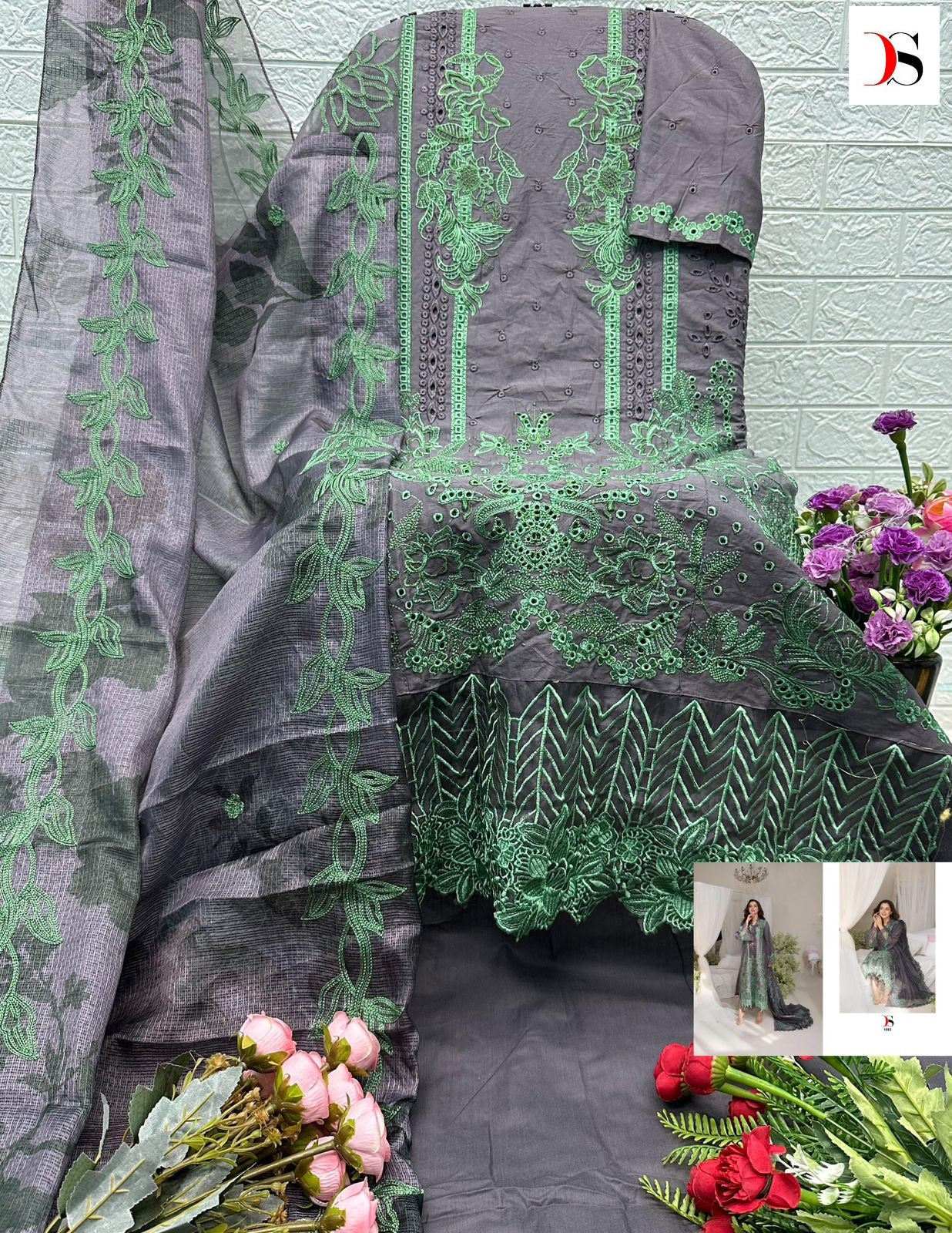 1553 Sobia Nazir Luxury Lawn 4 Deepsy Pure Cotton Pakistani Salwar Suits