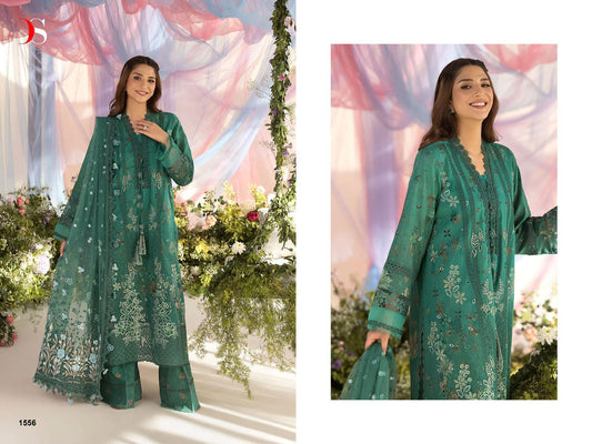 1556-Sobia Nazir Luxury Lawn 4 Deepsy Pure Cotton Pakistani Salwar Suits