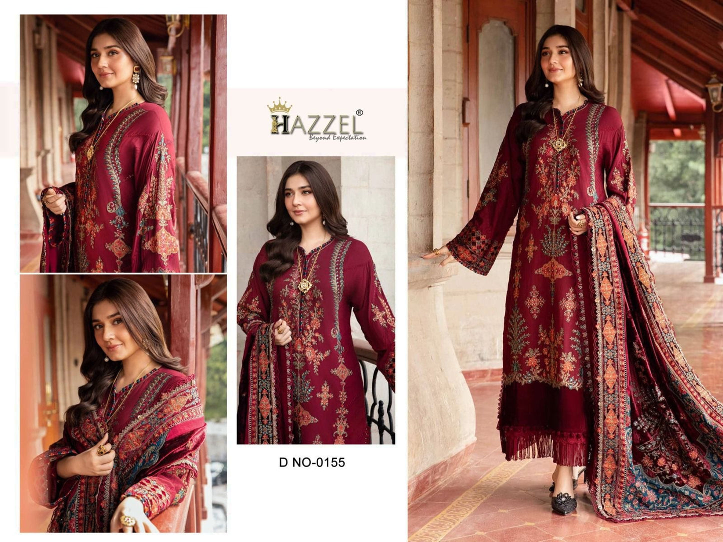 155 Hazzel Print Pakistani Salwar Suits