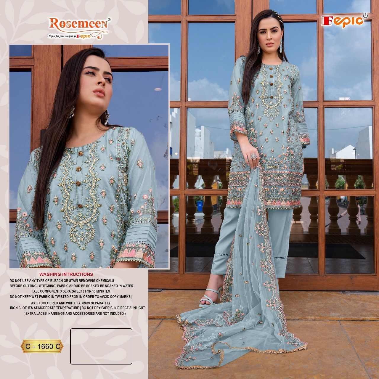 C-1660-C Fepic Pakistani Salwar Suits