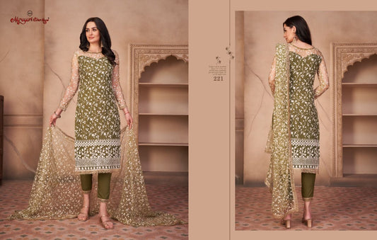 221 Zehra Vol 1 Narayani Fashion House Unstitched Suits