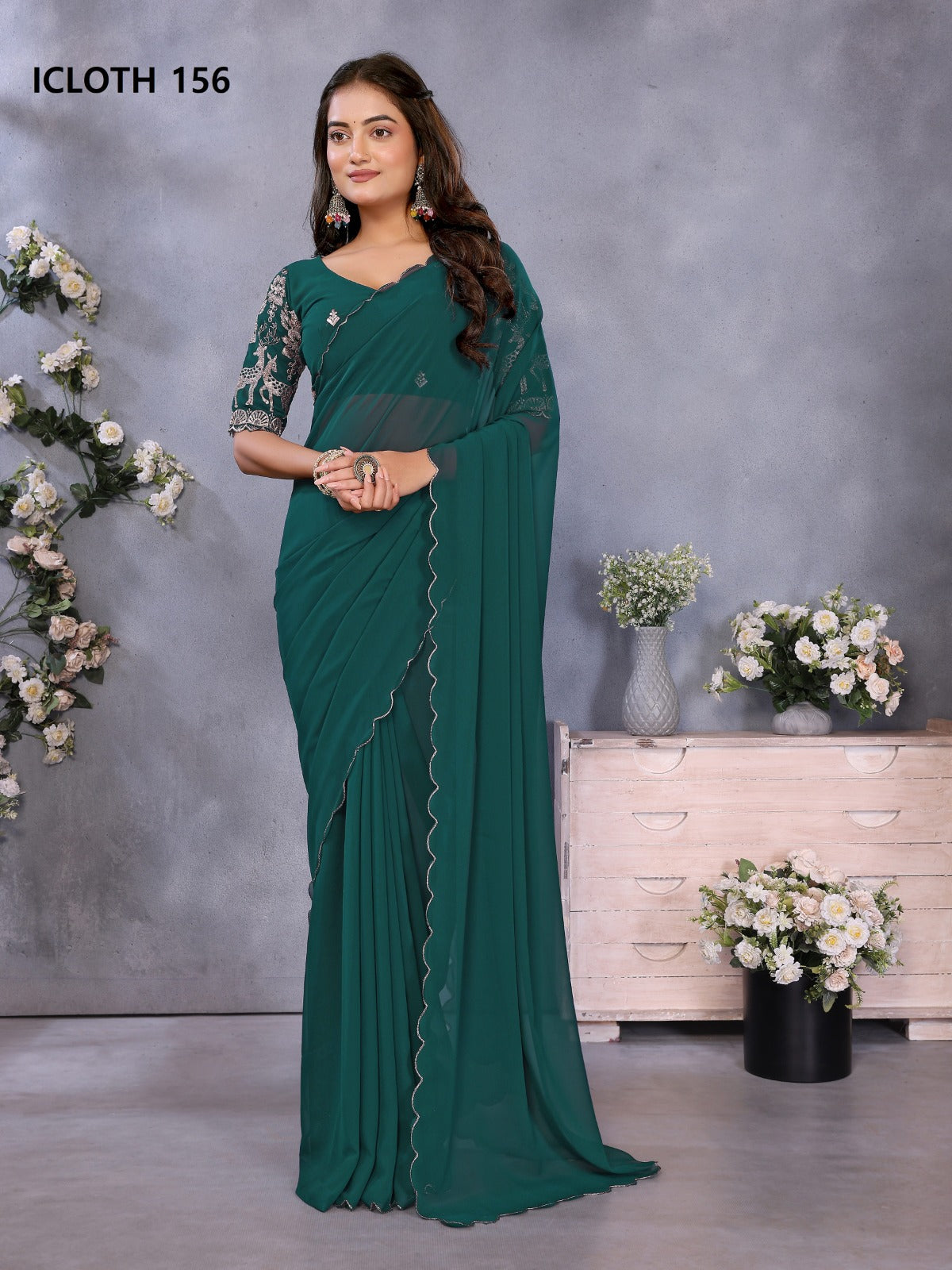 156 Icloth Vol 4 Prima Georgette Sarees
