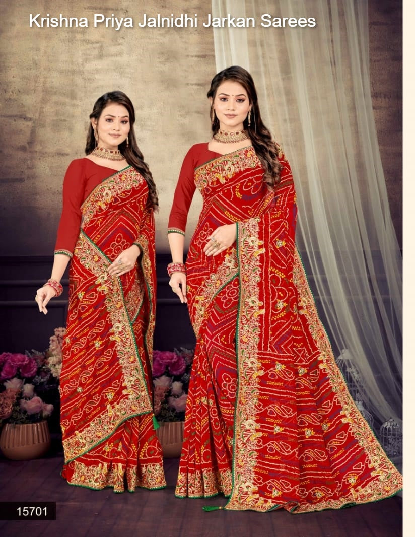 15701 Krishna Priya Jalnidhi Jarkan Sarees