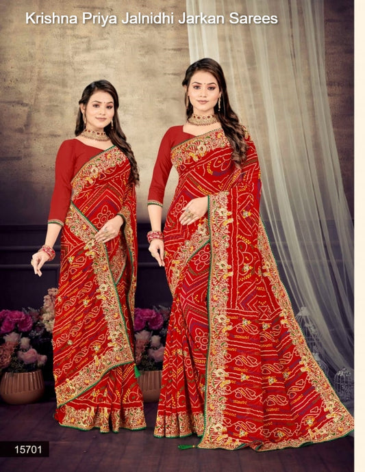 15701 Krishna Priya Jalnidhi Jarkan Sarees