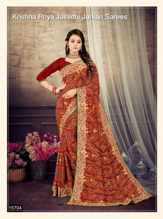 15704 Krishna Priya Jalnidhi Jarkan Sarees