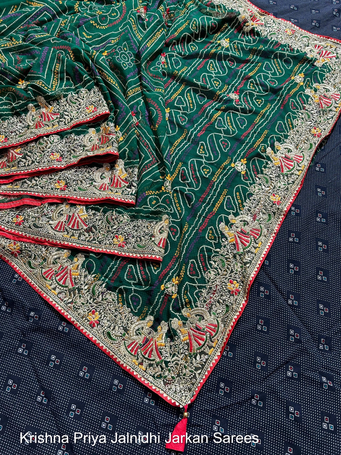 15707 Krishna Priya Jalnidhi Jarkan Sarees