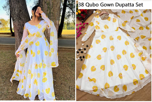 38 Qubo Gown Dupatta Set