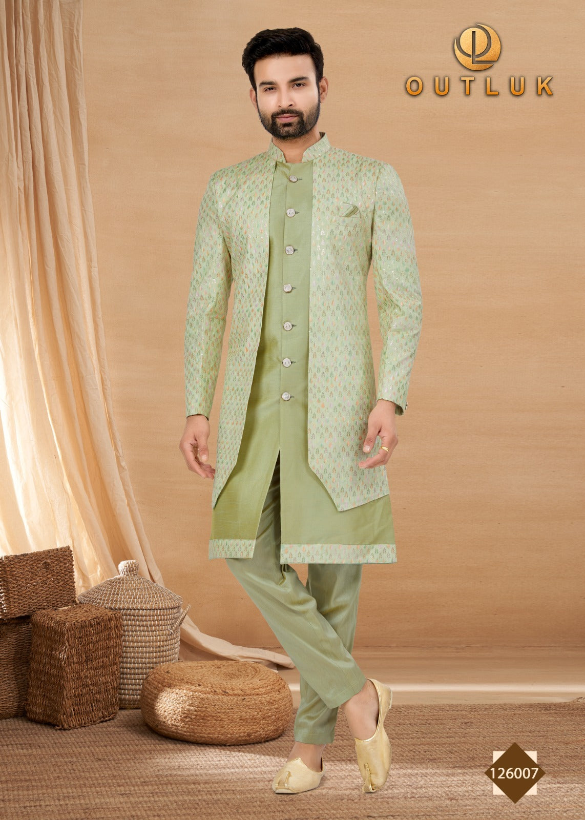126007 Vol 126 Outluk Mens Kurta Pyjama
