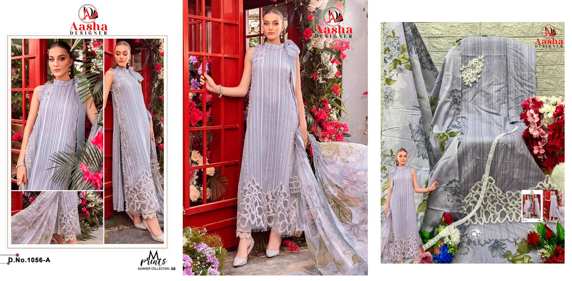 1056A Aasha Designer Pakistani Salwar Suits