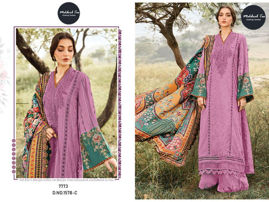 1578 C Mehboob Tex Visocse Pakistani Salwar Suits