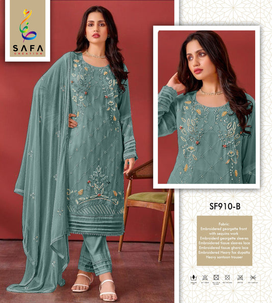 910B Safa Creation Pakistani Salwar Suits
