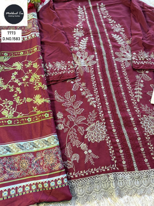 1583 Mehboob Tex Embroidery Pakistani Salwar Suits