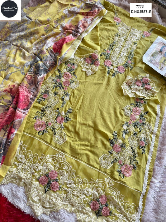 1587-E Mehboob Tex Viscose Pakistani Salwar Suits
