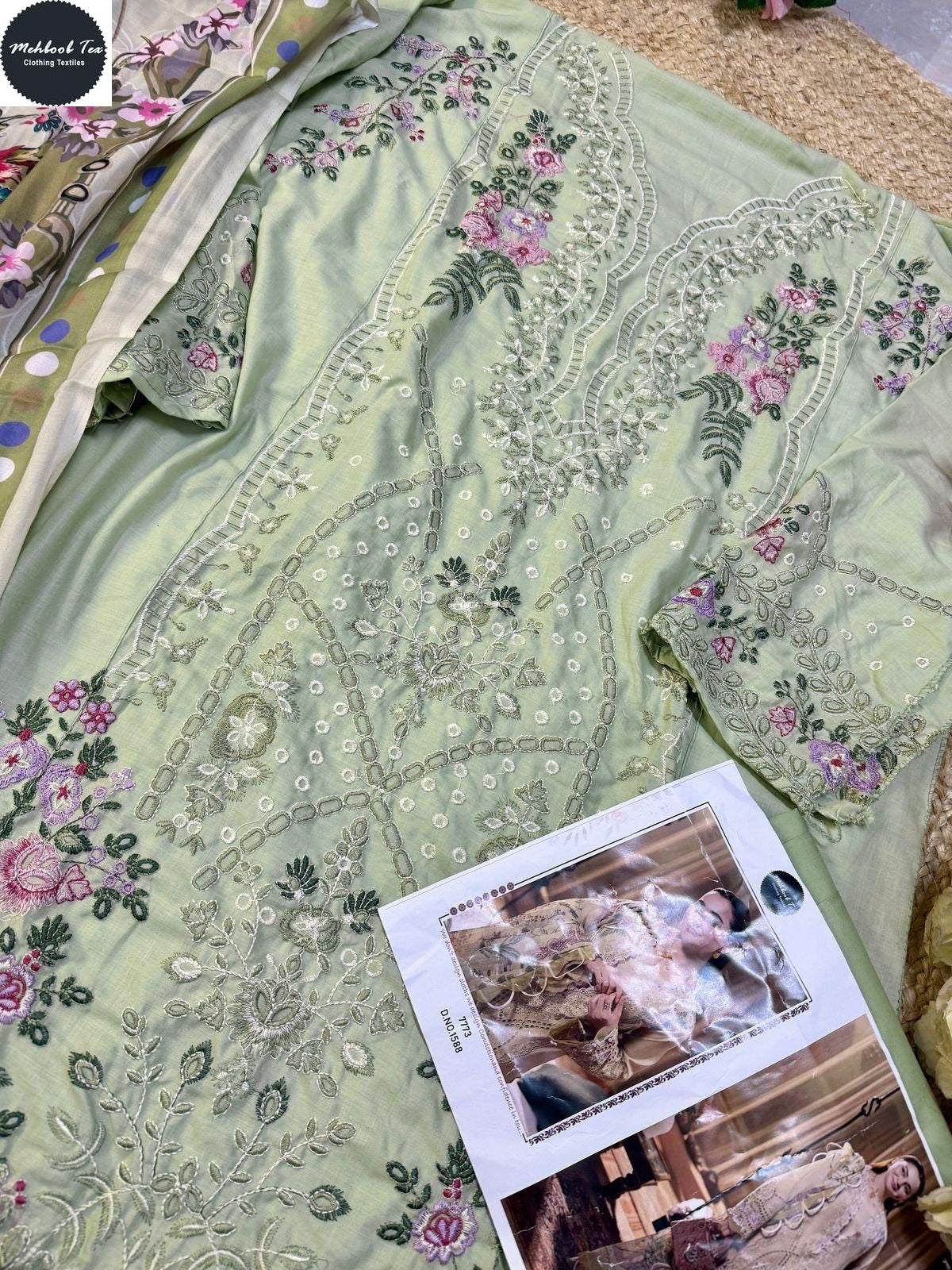 1588-B Mehboob Tex Pure Viscose Pakistani Salwar Suits