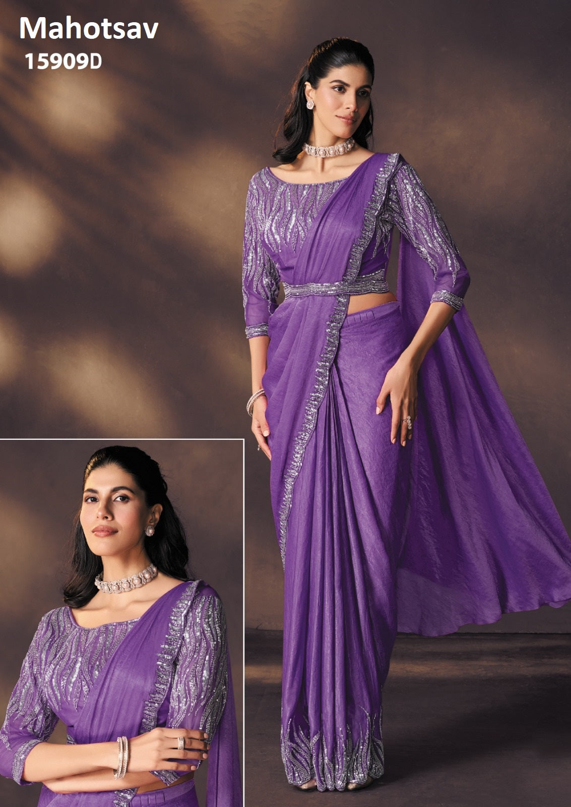 15909-D Mahotsav Crush Satin Sarees