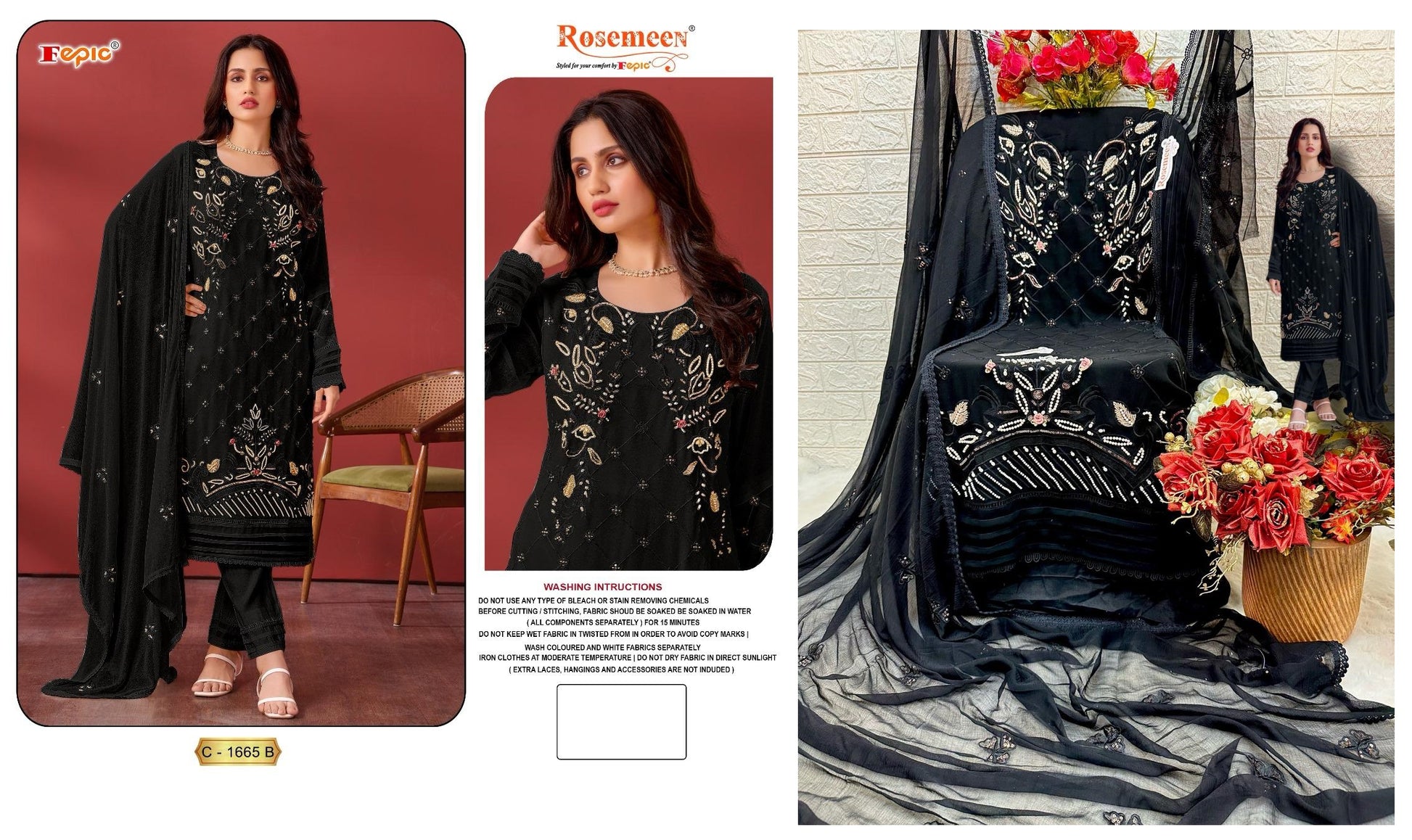 C-1665-B Fepic Pakistani Salwar Suits