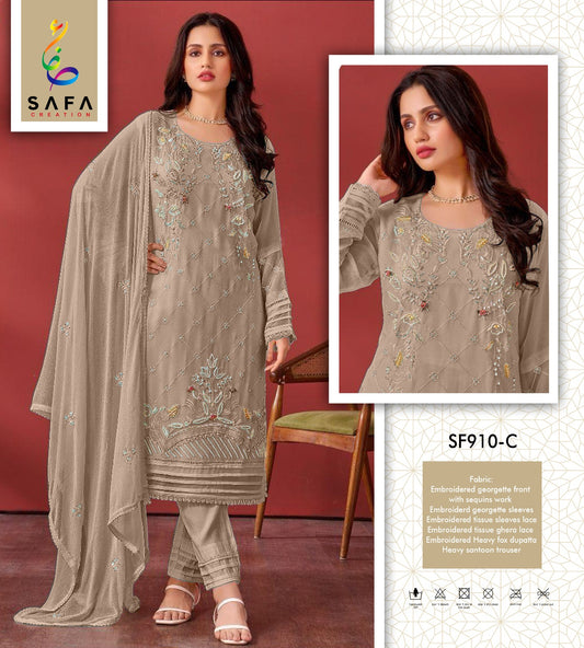 910C Safa Creation Pakistani Salwar Suits