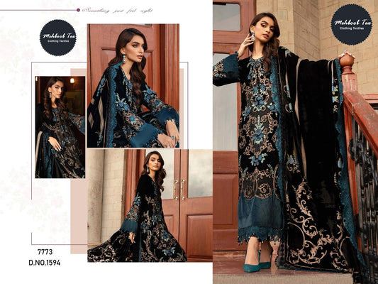 1594 Mehboob Tex Embroidery Pakistani Readymade Suits