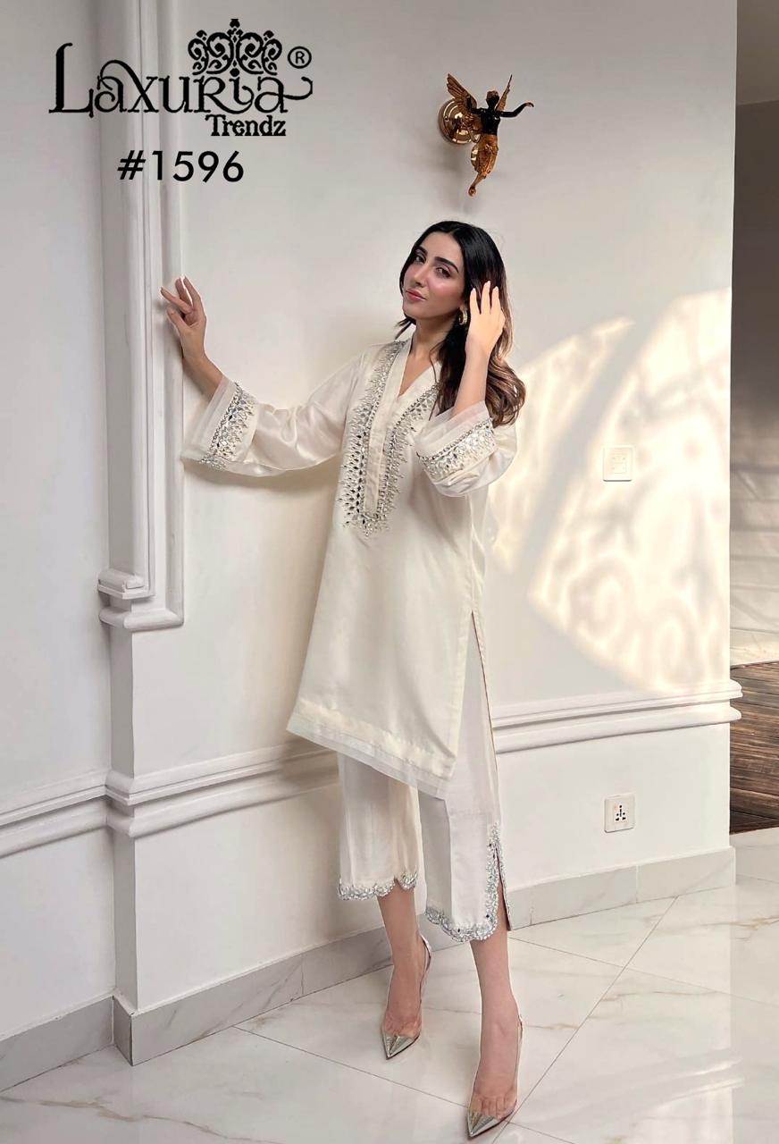 1596 Laxuria Trendz Satin Co Ord Set