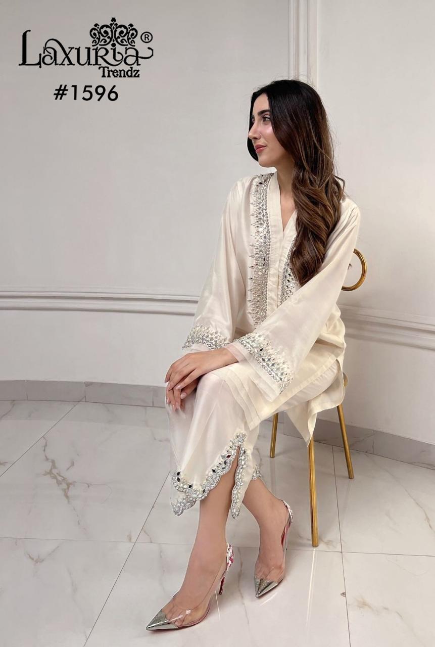 1596 Laxuria Trendz Satin Co Ord Set