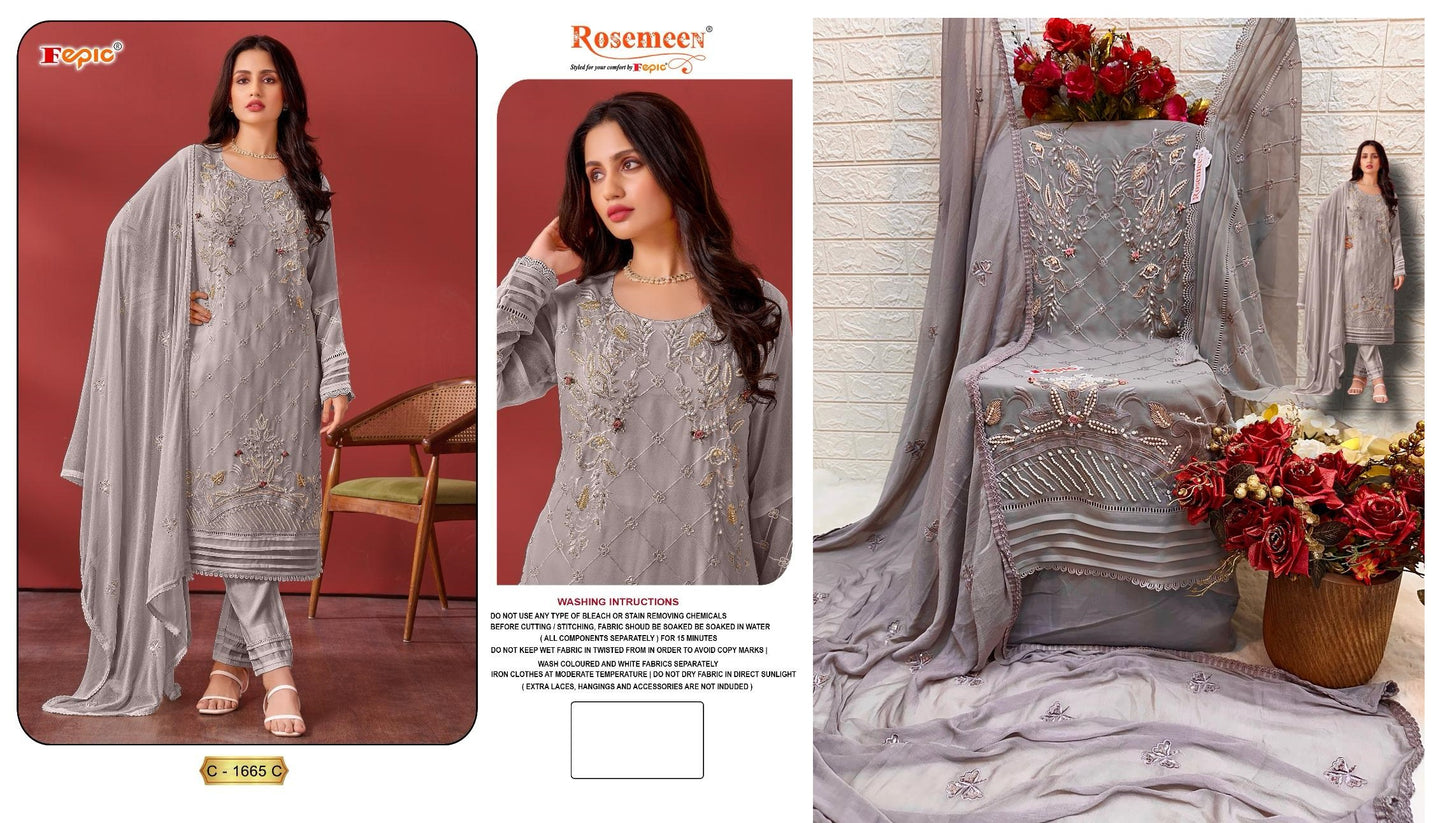 C-1665-C Fepic Pakistani Salwar Suits