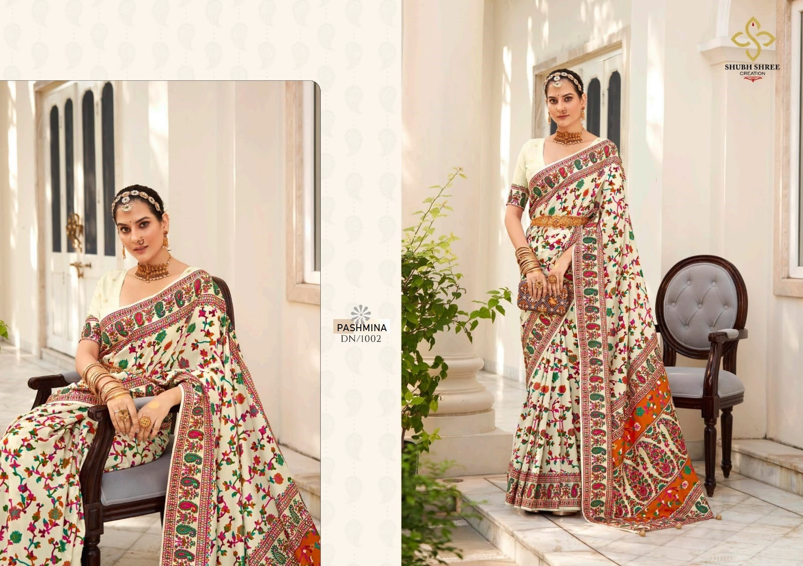 1002 Pashmina Shubh Shree Sarees