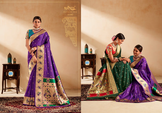 161002 Panihari Rajpath Paithani Silk Sarees